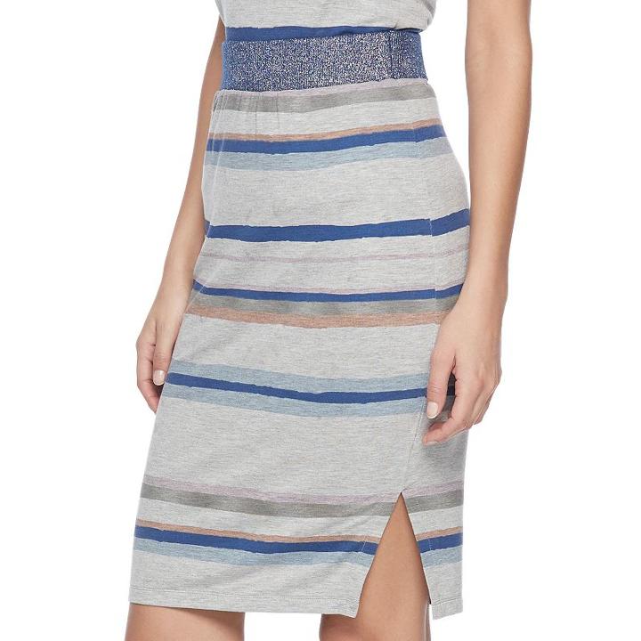Women's Juicy Couture Striped Skirt, Size: Large, Beige Over