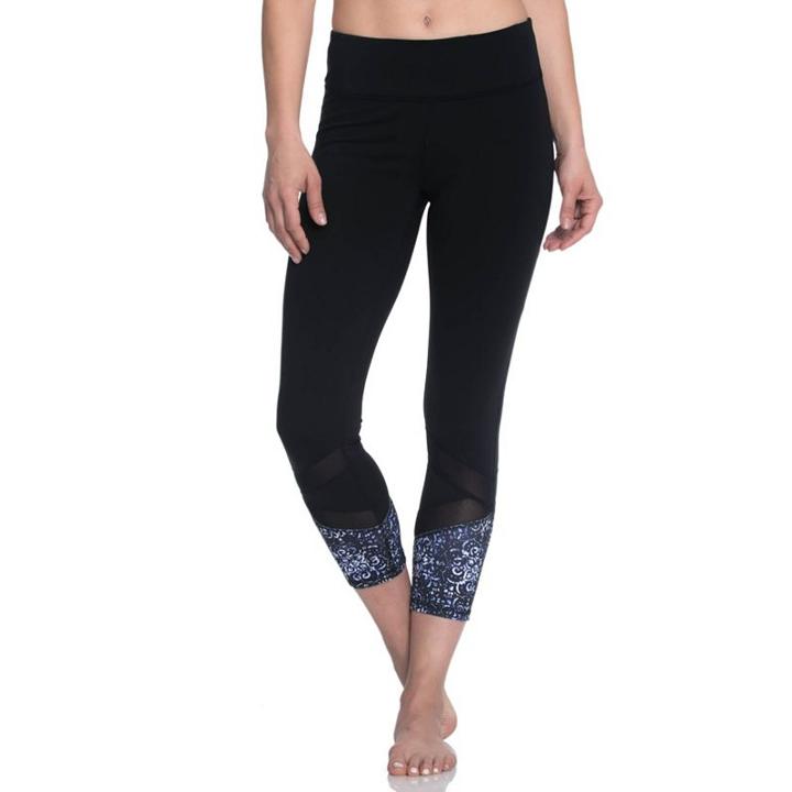 Women's Gaiam Om Align Yoga Capri Leggings, Size: Small, Oxford