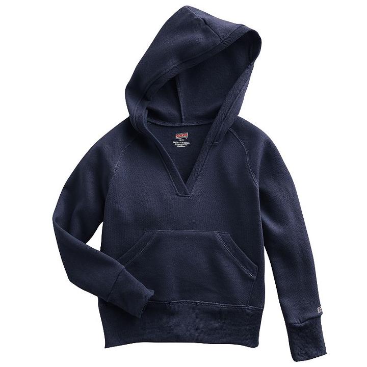 Girl 7-16 Soffe Rugby Hoodie, Size: Small, Blue (navy)