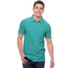 Men's Marc Anthony Core Slim-fit Polo, Size: Large, Turquoise/blue (turq/aqua)