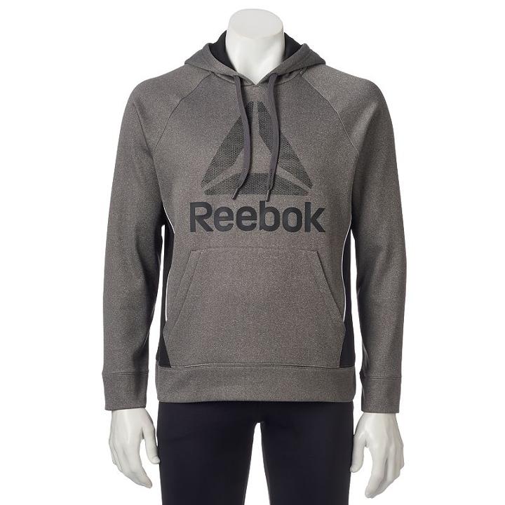 Men's Reebok Trail Hoodie, Size: Xl, Grey (charcoal)