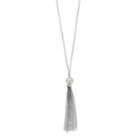 Sterling Silver Freshwater Cultured Pearl Tassel Pendant Necklace, Women's, Size: 16, White