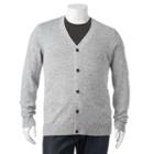 Big & Tall Big & Tall&reg; Cardigan Sweater, Men's, Size: M Tall, Dark Grey