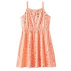 Disney's Moana Girls 4-7 Keyhole Tie Foil Dress By Jumping Beans&reg;, Girl's, Size: 6, Brt Orange