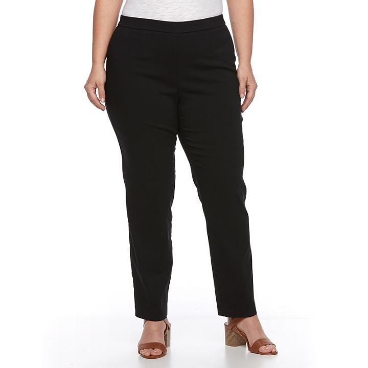 Plus Size Briggs Millennium Pull-on Pants, Women's, Size: 16 W, Black
