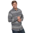 Big & Tall Sonoma Goods For Life&trade; Slim-fit Supersoft Flannel Button-down Shirt, Men's, Size: L Tall, Med Grey
