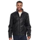 Men's Dockers Faux-leather Jacket, Size: Small, Black