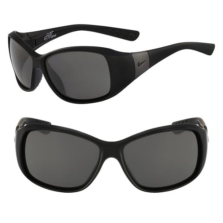 Women's Nike Minx Rectangle Running Sunglasses, Black