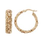 Forever 14k Byzantine Hoop Earrings, Women's, Gold