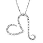 1/10 Carat T.w. Diamond Sterling Silver Heart Pendant Necklace, Women's, Size: 18, White