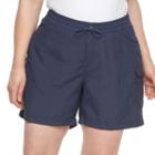 Plus Size Columbia Amberley Stream Cargo Shorts, Women's, Size: 2xl, Purple Oth