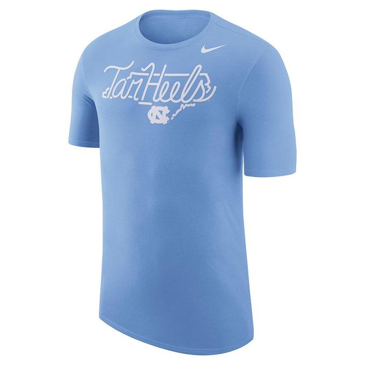 Men's Nike North Carolina Tar Heels Local Elements Tee, Size: Medium, L Blue
