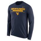 Men's Nike West Virginia Mountaineers Dri-fit Legend Staff Long-sleeve Tee, Size: Xl, Blue (navy)