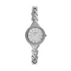 Armitron Women's Crystal V-link Watch - 75/5391mpsv, Size: Small, Silver
