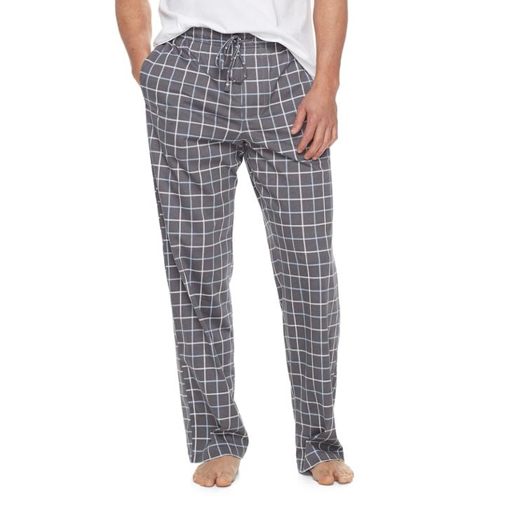 Men's Croft & Barrow&reg; True Comfort Knit Lounge Pants, Size: Regular, Silver