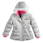 Girls 7-16 Zero Xposure Lexy Faux-fur Trim Heavyweight Puffer Jacket, Size: 16, Alloy