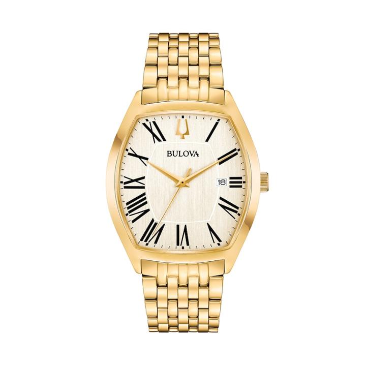 Bulova Men's Classic Ambassador Stainless Steel Watch - 97b174, Size: Medium, Yellow