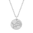 Detroit Lions Sterling Silver Reversible Pendant Necklace, Women's, Size: 18