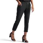 Women's Lee Essential Chino Capris, Size: 10, Black