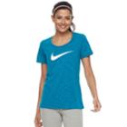 Women's Nike Swoosh Short Sleeve Graphic Tee, Size: Xs, Brt Blue