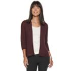 Women's Apt. 9&reg; Ribbed Peplum Cardigan, Size: Large, Pink