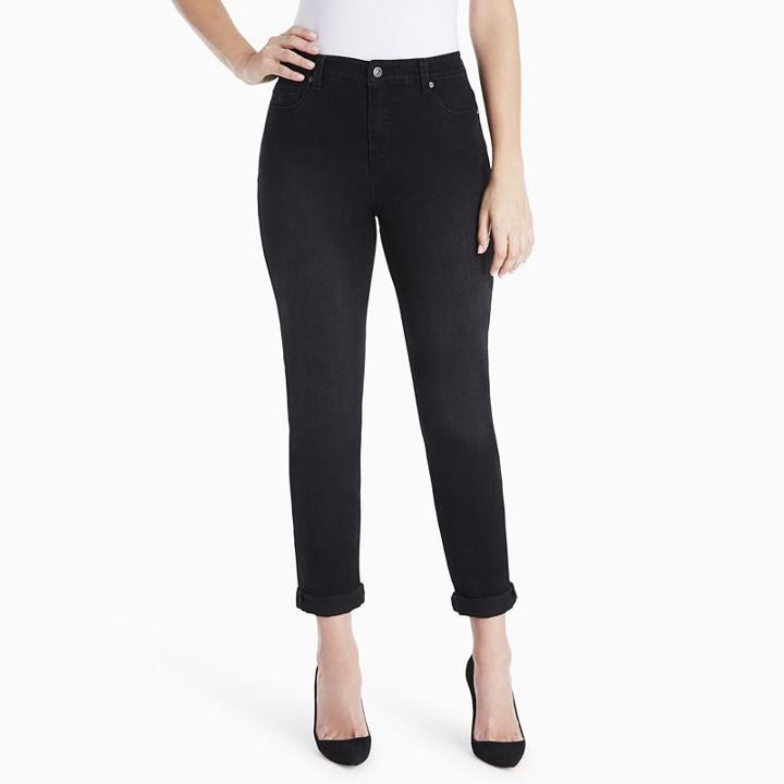 Women's Gloria Vanderbilt Amanda High-rise Ankle Jeans, Size: 16, Dark Blue