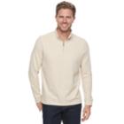 Men's Croft & Barrow&reg; Classic-fit Ultra Soft Quarter-zip Pullover, Size: Medium, Lt Beige