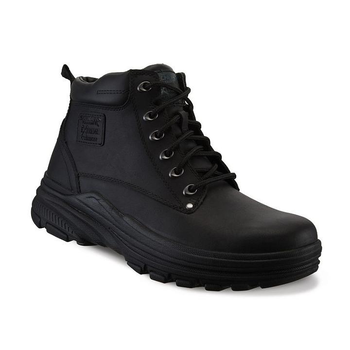 Skechers Relaxed Fit Holdren Norman Men's Boots, Size: 10, Grey (charcoal)