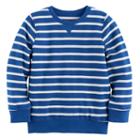 Boys 4-10 Jumping Beans&reg; Reverse Striped Sweatshirt Tee, Size: 4, Blue