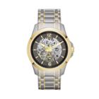 Relic Men's Two Tone Stainless Steel Automatic Skeleton Watch, Size: Large, Multicolor