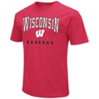 Men's Campus Heritage Wisconsin Badgers Team Color Tee, Size: Medium, Red