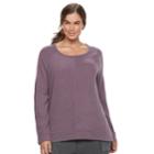 Plus Size Sonoma Goods For Life&trade; Scoopneck Top, Women's, Size: 1xl, Purple