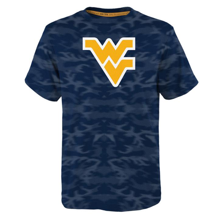 Boys 8-20 West Virginia Mountaineers Vector Dri-tek Tee, Size: Xl 18-20, Blue (navy)