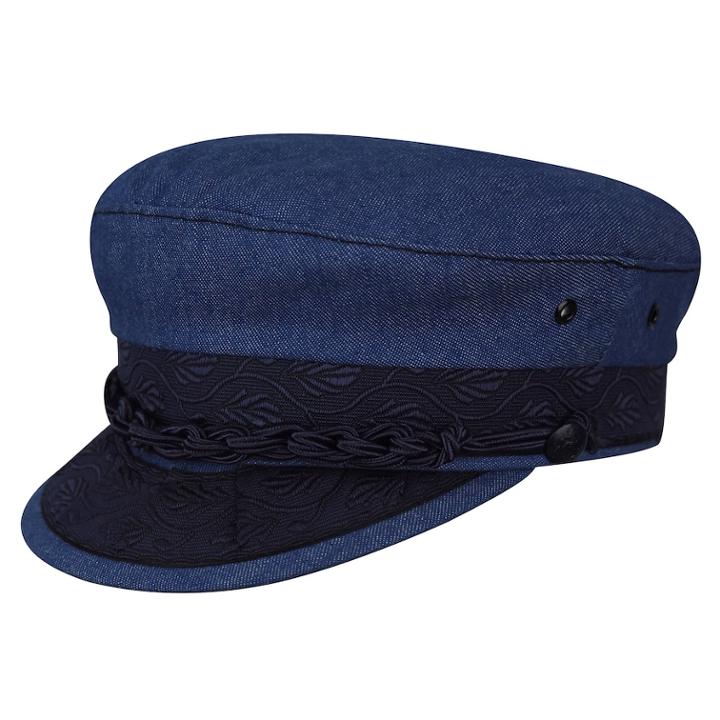 Men's Country Gentleman Cotton-blend Greek Fisherman Cap, Size: 7 3/8, Med Blue