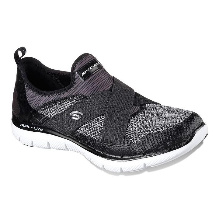 Skechers Flex Appeal 2.0 New Image Women's Slip-on Shoes, Size: 7, Grey (charcoal)