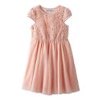 Girls 4-6x Emerald Sundae Floral Soutache Dress, Girl's, Size: 6x, Pink Other