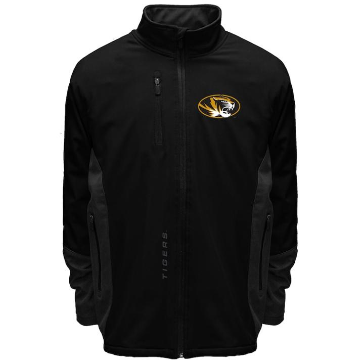 Men's Franchise Club Missouri Tigers Apex Softshell Jacket, Size: 4xl, Black