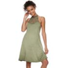 Juniors' Mudd&reg; Lunar Wash High-neck Swing Dress, Teens, Size: Large, Med Green