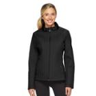 Women's Weathercast Solid Quilted Jacket, Size: Xl, Black