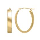 Everlasting Gold 14k Gold Oval Hoop Earrings, Women's