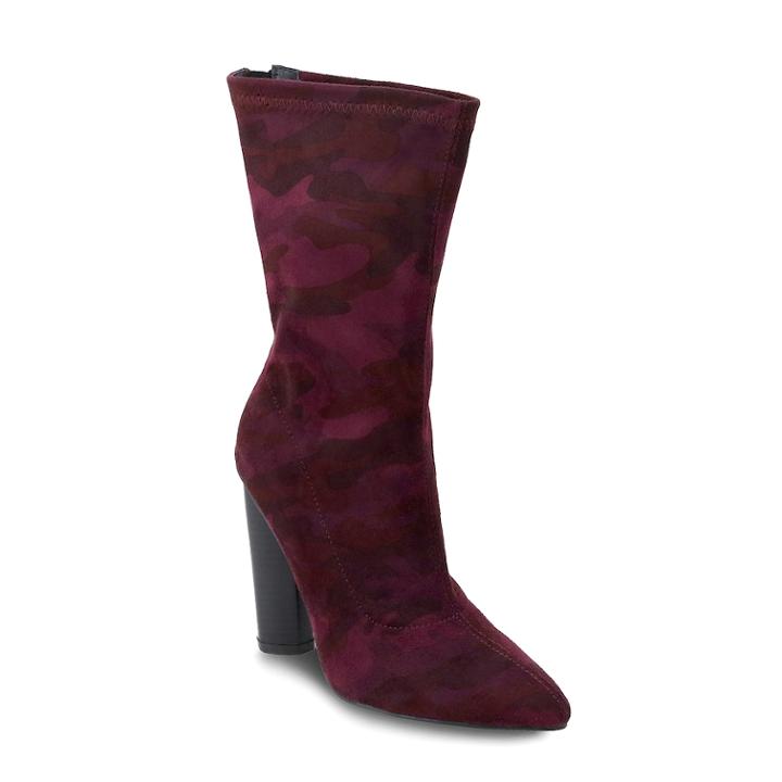 Olivia Miller Hollis Women's Camouflage Ankle Boots, Size: 6.5, Light Red