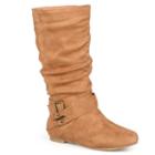 Journee Collection Shelley Women's Midcalf Boots, Girl's, Size: 8 Wc, Brown