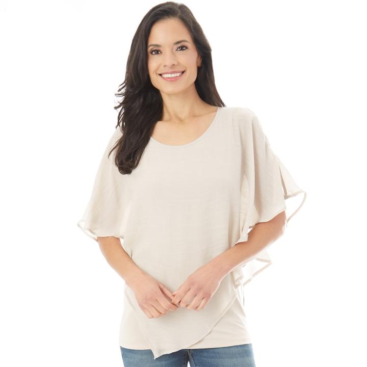 Women's Apt. 9&reg; Crochet Popover Top, Size: Xl, Lt Beige