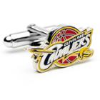 Cleveland Cavaliers Rhodium-plated Cuff Links, Men's, Multicolor