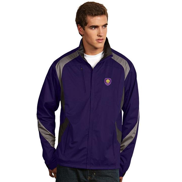 Men's Antigua Orlando City Sc Tempest Desert Dry Xtra-lite Performance Jacket, Size: Xl, Drk Purple