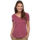 Petite Sonoma Goods For Life&trade; Essential V-neck Tee, Women's, Size: M Petite, Med Red