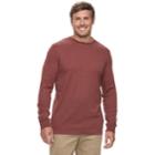 Big & Tall Croft & Barrow&reg; Classic-fit Easy-care Crewneck Tee, Men's, Size: Xl Tall, Dark Red