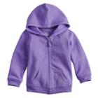 Baby Girl Jumping Beans&reg; Fleece Zip Hoodie, Size: 24 Months, Med Purple
