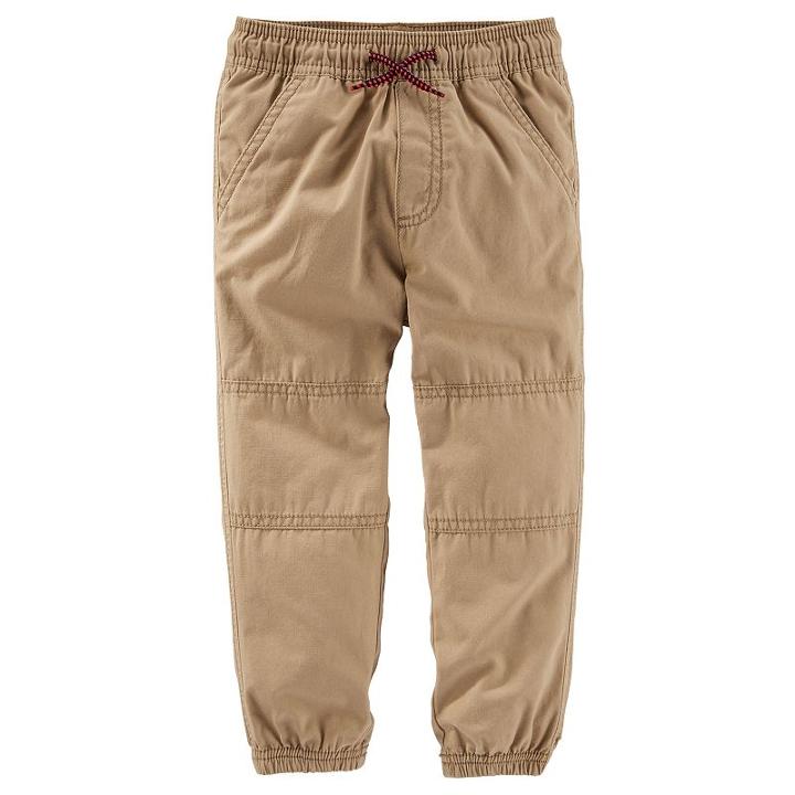 Boys 4-8 Oshkosh B'gosh&reg; Canvas Jogger Pants, Boy's, Size: 7, Brown