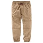 Boys 4-8 Oshkosh B'gosh&reg; Canvas Jogger Pants, Boy's, Size: 7, Brown